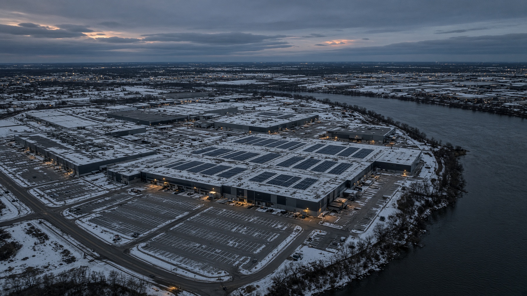 Reconstruction — snow-belt solar factory. Unique to this desk and Factories.